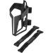 SKS Germany Anywhere Velocage bottle holder for bicycles (bicycle accessories with a flexible fastening system for frames without hole rubberized Velcro fasteners) black