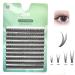400PCS Natural Fan Eyelashes - Premium Fish Tail Silk C Curl Dovetail Eyelash Extensions - DIY Lashes Makeup Tools (12mm Green-Dovetail) - International Shipping Available - Buy Online on GoSupps.com