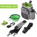XL Dog Walking Bag with Water Bottle Holder | Waterproof Treat Pouch | Adjustable Straps | Grey + Green - Buy Online on GoSupps.com
