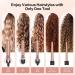 DAN Technology 5 in 1 Curling Iron Set - Dual Voltage Hair Curler with 5 Ceramic Barrels 2 Heat Settings & Heat Protective Glove - Adjustable Temperature Rose Gold - Buy Online on GoSupps.com
