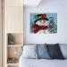 Christmas Snowman Latch Hook Rug DIY Kit - 20.5X15 Inch - Canvas Print - Crochet Yarn - Holiday Decoration & Activity - Buy Online on GoSupps.com