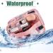 3-Piece Clear Makeup Bags Cosmetic Toiletry Travel Set for Women - Waterproof PVC Storage Pouch Organizers with Handle in Pink, Green, Black - Buy Online on GoSupps.com
