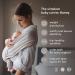 Konny Baby Carrier Original Elastech - Custom Fit Infant Sling Wrap for Newborns to Toddlers (Charcoal, M) - Buy Online on GoSupps.com