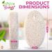 8pk Natural Pumice Stone for Feet | Callus Remover Feet Scrubber Dead Skin Pumice Stones | Foot Scrubber Pumice Stone Feet | Foot Pumice Stone for Hands Foot Stone Pumice for Hard Skin + SOL Sticker - Buy Online on GoSupps.com