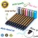 Metallic Marker Pens Set - 10 Colors for Black Paper, Rock Painting, Scrapbooking, DIY Crafts | Medium Tip Paint Markers for Ceramics, Glass, Photo Albums & More - Buy Online on GoSupps.com