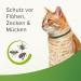 Beaphar Tick and Flea Protection Collar for Cats - 4 Months Defense Against Ticks Fleas & Mosquitoes - 35 cm Reflective Silver/Black - Safe for Cats 12 Weeks+ - Buy Online on GoSupps.com