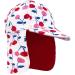 Gifts Treat Kids Legionnaires Hat UPF 50+ Sun Protection Swim Cap Flap Hat for Kids Quick Drying Boys Sun Hat with Neck Protection for Beach Seaside Pool 6-8 Years UV FLAP Cherry