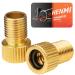 Henmi bicycle valve adapter 2 Series with sealing ring DV SV on AV adapter French valve adapter bicycle valve on autoventile Sclaverand Dunlop valve on autoVentil adapter valve adapter bike