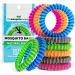 The Mosquito Company Mosquito Repellent Bracelet 10 Insect Repellent Mosquito Bands Double Strength Multi Coil mosi Guards up to 250 Hours of Protection (Multi Colour)