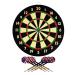 Paper Wound Dart Board  Indoor Hanging 20-Point Darts and Target Bullseye Game  Comes with Six 17g Brass Tipped Darts by Trademark Games