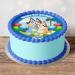 Bluey Blue Dog Theme Personalised PRECUT Cake Topper 8 Inch Round Edible Icing Sheet Birthday Cake Decoration - Buy Online on GoSupps.com