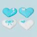 Baking Decorations 3D Baby Set in Blue Pack of 5 Heart Motifs & a Bear Sugar Figure as Sugar Decoration for Baking Cupcakes & Muffins Ideal for Baby Showers & Gender Reveal Parties - Buy Online on GoSupps.com
