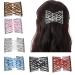 CCbeauty 6 Pcs Magic Hair Comb Elastic Beaded Hair Clips Women Decorative Accessories Bride Double Slides Stretching Hairpins Combs for Ladies Girls Popular Hairstyles Set A - 6pcs