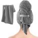 Super Absorbent Microfibre Hair Towel Wrap | Quick Drying Hair Turbans with Elastic Strap - Perfect for Long Hair (39x24 - Buy Online on GoSupps.com