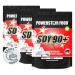 Powerstar Soy 90+ |3kg soy-protein isolate without sugar additive |Made in Germany |Genetic engineering unchanged |3x1000g plant-based protein powder with 93% protein i.tr.|Vegan & Lactose -free |Coconut coconut 3000 g 3 bags