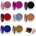 MELLIEX 8 Jars Metallic Glitter Powder Nail Art Chrome Pigment Powder Mirror Effect Nail Powder for Nails Decoration Bright Color