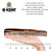 Kent 9T Pocket Comb & Hair Straightener - Wide & Fine Tooth Comb for Hair Care - Beard Straightener & Detangling Comb - 1 Pack Tortoiseshell - Buy Online on GoSupps.com