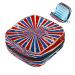 MUOOUM Red White Blue Stripes Star Sanitary Napkin Storage Bag Menstrual Pad Bag Portable Menstrual Cup Pouch with Zipper for Teen Girls Women Ladies Multi-colored 10