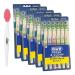 Plastic measuring spoon 17 x 4 cm 31 g and Fresh & Clean toothbrushes 6 pieces medium 5 pieces