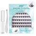 SISILILY Individual Lashes Cluster 45 Pcs DIY False Eyelashes Reusable 3D Eyelash Extension Kit Soft Natural C CC D Curl with Glue 10/12/14/15/16mm Length - DM05 Pack Of 1 White 45 clusters - DM05