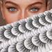 SEMATA Mink Lashes Fluffy False Eyelashes Natural Lashes Wispy Lashes Natural Look 3D Fake Eyelashes Cat Eye Lashes Pack False Lashes Korean Makeup Fake Manga Lashes Extension 1A-Manga Natural Look Lashes