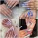 250pcs XXL Clear Acrylic C Curve Nail Tips - Straight Square False Nails with Case | 10 Sizes Extra Long Half Cover Fake Nails - Buy Online on GoSupps.com
