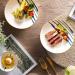Dinner Plates 12-Piece Kitchen Dinnerware Set Ceramic Dinner Plate Set Includes Plates Dishes Bowls Service for 4 Modern Rustic Dinnerware Plates Kitchenware - Buy Online on GoSupps.com