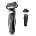 Braun Electric Razor for Men, Series 7 360 Flex Head Foil Shaver with Precision Beard Trimmer, Rechargeable, Wet & Dry and Travel Case, Black, 5 Piece Set 7020s