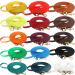 Bio -line very light biathane puppy leash 2 to 15m - 9mm dog leash for puppies and small dogs I water repellent & dirt repellent i 3m leash with hand loop in turquoise