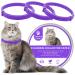Wustentre 3 Pack Calming Collar for Cats, Cat Calming Collars, Natural Cat Pheromones Calming Collar, Adjustable Cat Anxiety Collar Reduce Anxiety Kitten Calm Collar for Cats Purple