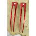 JWL Anodized Aluminum Two Prong Curved Hair Forks - Set of 6 in Hawaiian Style (Red) - Buy Online on GoSupps.com