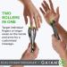 Gaiam Finger Massager: Dual-Sided Hand Massage Roller for Circulation, Stress, Arthritis & Pain Relief - Buy Online on GoSupps.com