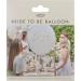 Ginger Ray Wei er Latex Balloon Bride to Be with Paper Flower Tail - Hen Party Decorations | 45.7 cm Balloon - Buy Online on GoSupps.com