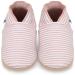 Baby Shoes with Soft Sole - Baby Girl Shoes - Baby Boy Shoes - Leather Toddler Shoes - Baby Walking Shoes 6-12 Months Pink Stripes