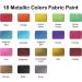 Shuttle Art Metallic Fabric Paint Set - 18 Colors (60ml/2oz) with Brush and Stencils | Permanent Soft Textile Paint for T-shirts, Shoes, Jeans, Bags & DIY Projects | Non-Toxic - Buy Online on GoSupps.com