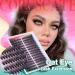 40D Cat Eye Lash Clusters - Fluffy Wispy D Curl Eyelash Extensions | 280pcs DIY Individual Lashes by CORUSCATE - Buy Online on GoSupps.com