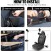 Multifunctional Waterproof Car Seat Organizer with Table for Kids - Black | Rear Seat Storage Solution - Buy Online on GoSupps.com