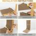 TATAPO L Shape Cat Scratcher 26.8 inch Large Size Vertical Cat Scratching Board Cat Scratchers for Indoor Cats Protecting Furniture Cat Scratch Pad Cardboard Cat Scratching with Ball Toy Wood Color - Buy Online on GoSupps.com