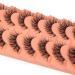 Cat Eye Wispy 16MM 3D Faux Mink Lashes | Natural Clear Band | 7 Pairs Pack by Mavphnee - Buy Online on GoSupps.com