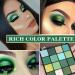 16 Colors Green Eyeshadow Palette Shimmer Matte Eye Shadow Palette Long Wear Waterproof Eyeshadow Makeup Palette - Buy Online on GoSupps.com