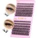 Calphdiar Lash Clusters D Curl Cluster Eyelash Extensions 40D+50D Individual Lashes 240PCS Eyelash Clusters 9-16MM Lash Extension Wispy Lashes Clusters DIY Eye Lashes