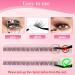 Poiuyoiu Single Eyelashes - 120 Pieces Cluster Lashes Natural Wispy D Curl Transparent Band 8-16mm Eyelash Extensions for Home Improvement - Buy Online on GoSupps.com