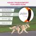 LASALINE X Back Dog Harness for Canicross Dogscooter & Bikejoring Black Neon Orange XS | Premium Outdoor Gear for Active Dogs - Buy Online on GoSupps.com