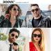 DOOViC Blue Light Filter Reading Glasses - Square Frame Large Lenses Prescription 024 Sun Transparent 1.5x - International Shipping Available - Buy Online on GoSupps.com