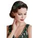 BABEYOND Flapper Headband 1920s Headpiece - Art Deco Headpiece Rhinestone Hair Accessories for Women (Style2-Green)