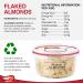 Tropgo Flaked Almonds - Finely Sliced Almond Nuts in a Resealable and Recyclable Tub - Natural Unsalted Peanut Flakes - Protein and Fibre Rich Guilt Free Nut Snack - Healthy Snack for All Ages (140G) - Buy Online on GoSupps.com