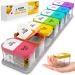 Large 7 Day Pill Organizer - 2 Times a Day Pill Box Case - XL Am Pm Pill Container Holder - Daily Medicine Organizer - Weekly Medication Vitamin Organizers 7 Count (Pack of 1)