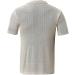 Men's Summer Lightweight Mesh Wool Knit Cardigan Sweater - England Style Short Sleeve Shirt (Yellow, Large) - Buy Online on GoSupps.com