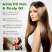 Amla Hair Oil Indian Amla Oil for Hair Amla Oil for Hair Growth Scalp Oil Nourishes Scalp Indian Hair Oil for Skin and Face Amla Essential Oil Hair Growth Oil for Women for Long Soft Strong Hair 60ml - Buy Online on GoSupps.com