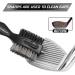 Golf Club Brush & Groove Cleaner 2-in-1 | Retractable Zip-line & Sharp Pick | Metal Buckle | Nylon & Wire Bristles | Black Upgraded - Buy Online on GoSupps.com